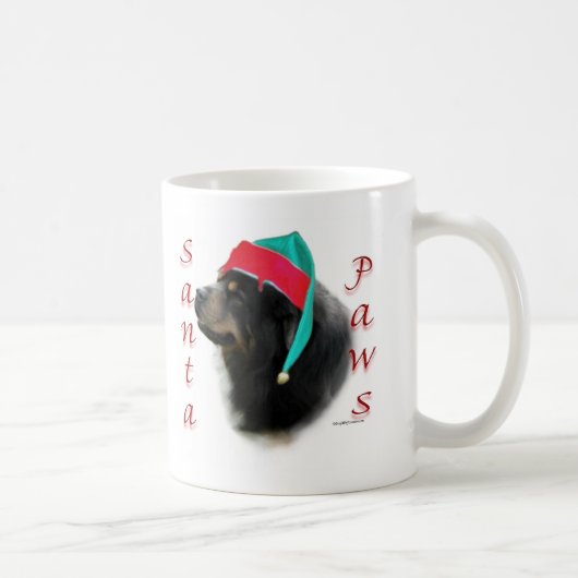チベットマスティフサンタポーズ コーヒーマグカップ (右)