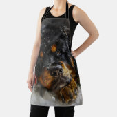 チベットマスティフドッグクリスマスフェスティバル エプロン (インサイチュ)