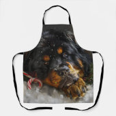 チベットマスティフドッグクリスマスフェスティバル エプロン (正面)