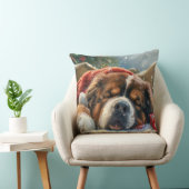 チベットマスティフドッグクリスマスフェスティバル クッション (椅子)