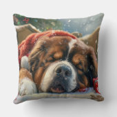 チベットマスティフドッグクリスマスフェスティバル クッション (裏面)