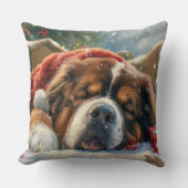 チベットマスティフドッグクリスマスフェスティバル クッション (正面)