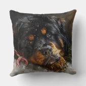 チベットマスティフドッグクリスマスフェスティバル クッション (裏面)