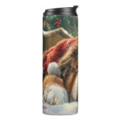 チベットマスティフドッグクリスマスフェスティバル タンブラー (回転左)