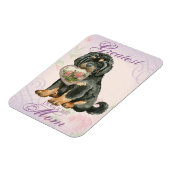 チベットマスティフハートママ マグネット (左側)