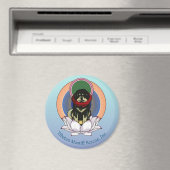 チベットマスティフロータスフラワーロゴマグネット マグネット (インサイチュ (食洗機))