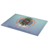 チベットマスティフロータスフラワーロゴ切り取りボード カッティングボード (角)