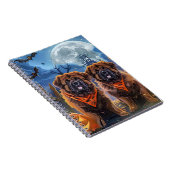 チベットマスティフ不気味ハロウィーン ノートブック (右側)