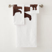 チベットマスティフ犬の漫画イラストレーション バスタオルセット (インサイチュ)