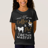 チベットマスティフ犬コーヒー愛好家の所有者クリスマス誕生日