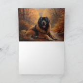 チベットマスティフ紅葉秋インスパイア カード (内部)