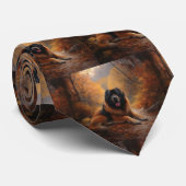 チベットマスティフ紅葉秋インスパイア ネクタイ (ロール)