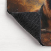 チベットマスティフ紅葉秋インスパイア マウスパッド (コーナー)