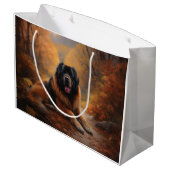 チベットマスティフ紅葉秋インスパイア ラージペーパーバッグ (裏面アングル)