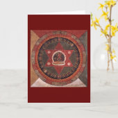 チベットマンダラ カード (黄色い花)