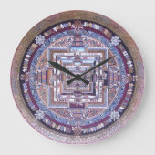 チベットマンダルクロック/セラ修道院/啓発 ラージ壁時計 (正面)