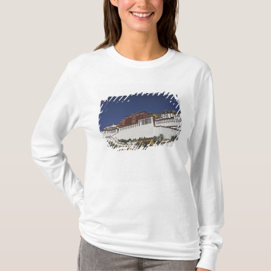 チベットラサのポタラ宮 Tシャツ (正面)