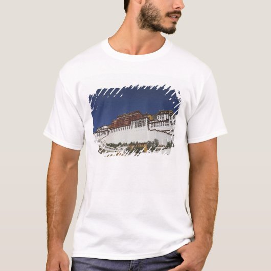 チベットラサのポタラ宮 Tシャツ (正面)