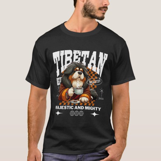 チベットンマスティフの雄大さと力強さ Tシャツ (正面)