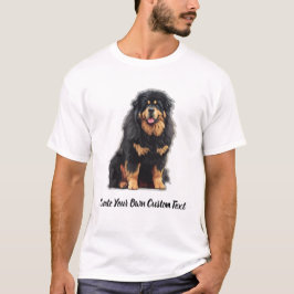 チベットンマスティフ犬 オリジナルテキスト作成  Tシャツ