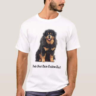 チベットンマスティフ犬 オリジナルテキスト作成  Tシャツ