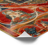 チベット仏教のマンジュシュリの型枠の曼荼羅 ポスター (コーナー)