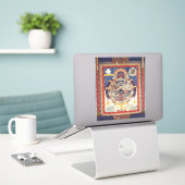 チベット仏教の生活環 シール (デスク上のノートパソコン)