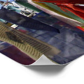 チベット仏教の祈りの言葉フラグ写真 ポスター (角)