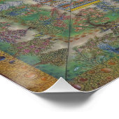 チベット仏教ブルーメディシンブッダ ポスター (コーナー)