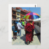 チベット仏教モンク素晴らしルスパブダカトマンズ ポストカード (正面/裏面)