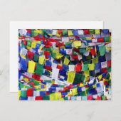 チベット仏教祈りの言葉フラッグアートホーム祭壇神社 ポストカード (正面/裏面)