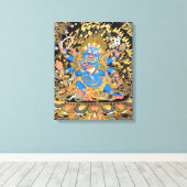 チベット仏教美術 キャンバスプリント (インサイチュ (ウッドフロア))