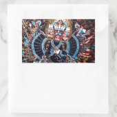 チベット仏教美術（ケムックエルカ） 長方形シール (バッグ)