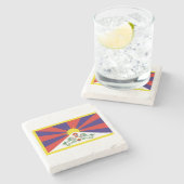 チベット国旗（チベット） ストーンコースター (横)