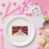 チベット国旗（チベット） ペーパープレート (パーティー)