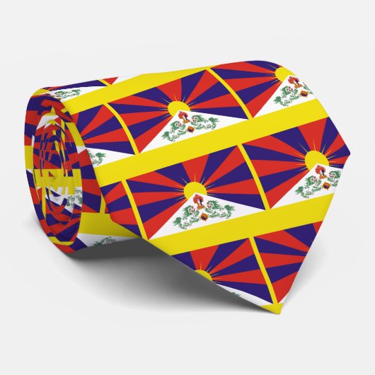 チベット国旗 ネクタイ (ロール)