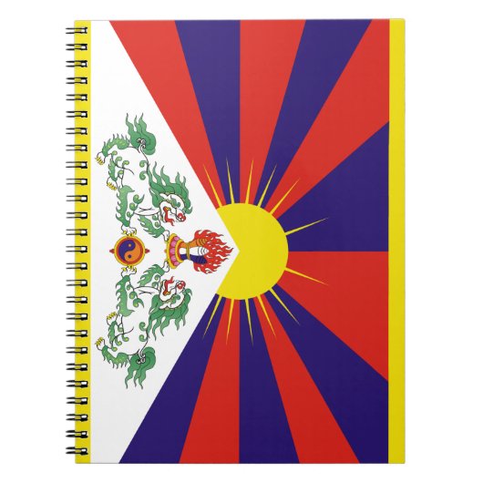 チベット国旗 ノートブック (正面)