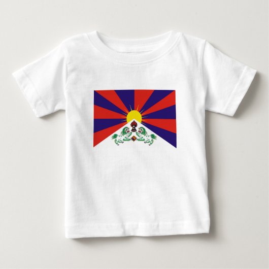 チベット国旗 ベビーTシャツ (正面)