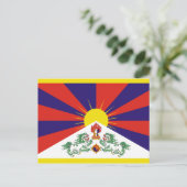 チベット国旗 ポストカード (スタンド正面)