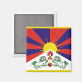 チベット国旗 マグネット (正面/裏面)