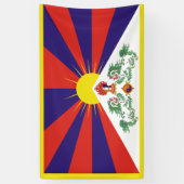 チベット国旗 横断幕 (縦)