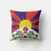 チベット国旗 – 雪ライオン国旗 クッション (裏面)