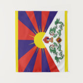 チベット国旗 – 雪ライオン国旗 タペストリー (正面)