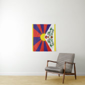 チベット国旗 – 雪ライオン国旗 タペストリー (インサイチュ)