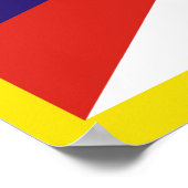 チベット国旗 – 雪ライオン国旗 ポスター (角)