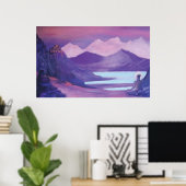 チベット山脈のヨギ&修道院 ポスター (ホームオフィス)