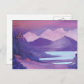 チベット山脈のヨギ&修道院 ポストカード (正面/裏面)