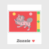 チベット帝国国旗(チベットユキヒョウ) シール (シート)