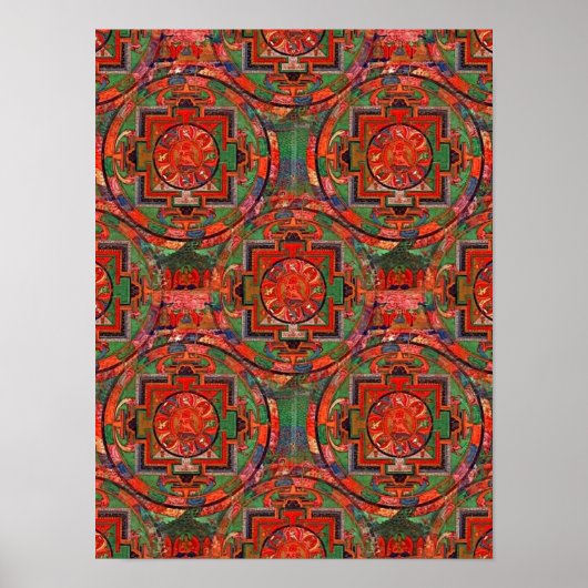 チベット曼荼羅のポスター ポスター (正面)