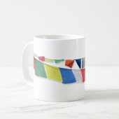 チベット祈りの言葉フラグ コーヒーマグカップ (正面左)